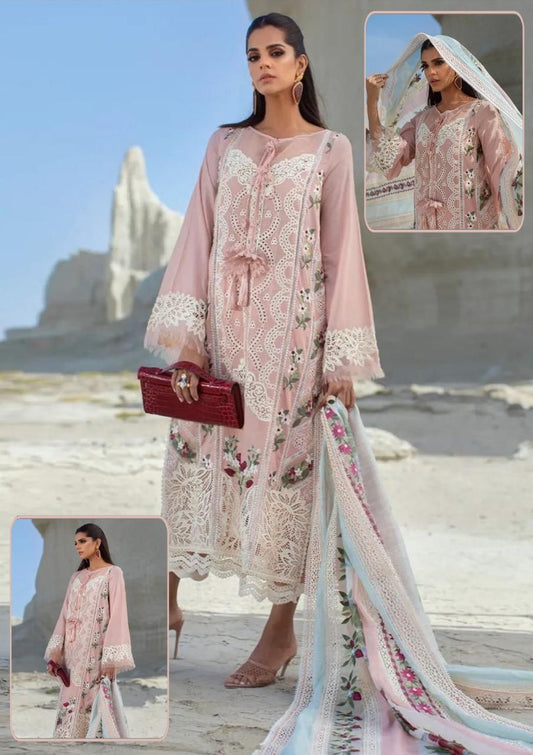 Crimson: 3Piece Luxury Lawn with Heavy Embroidery